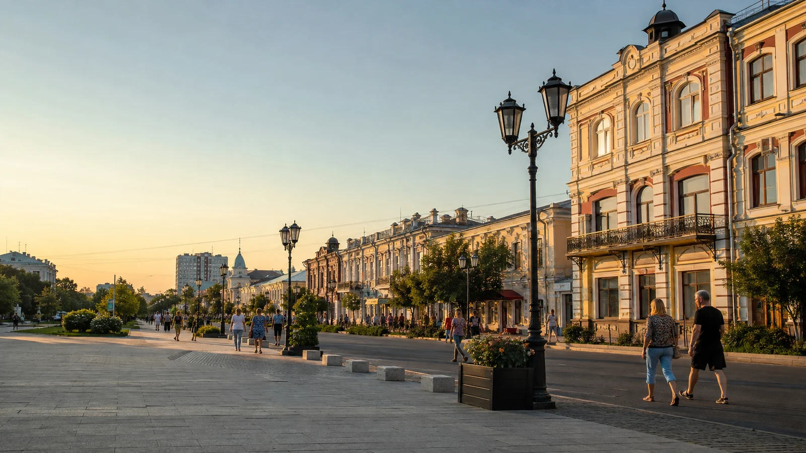 Вечерняя прогулка по историческому центру Омска